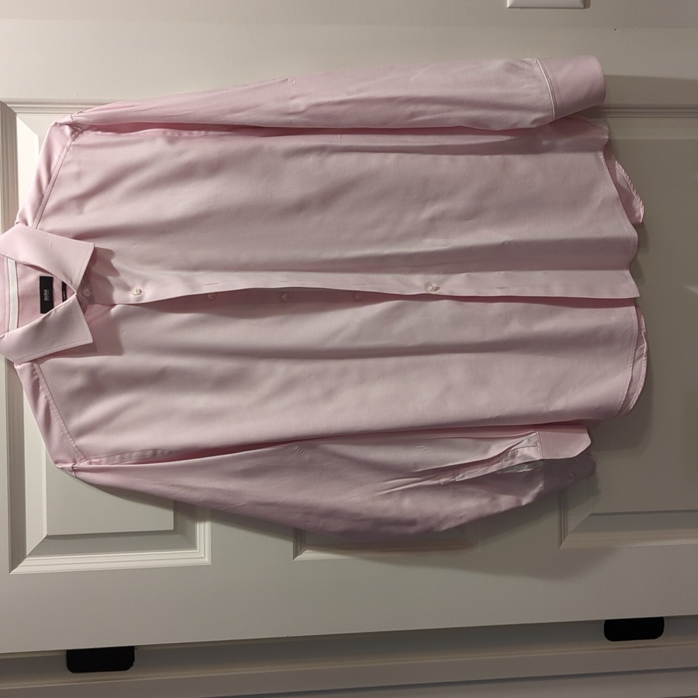 Hugo Boss pink dress shirt